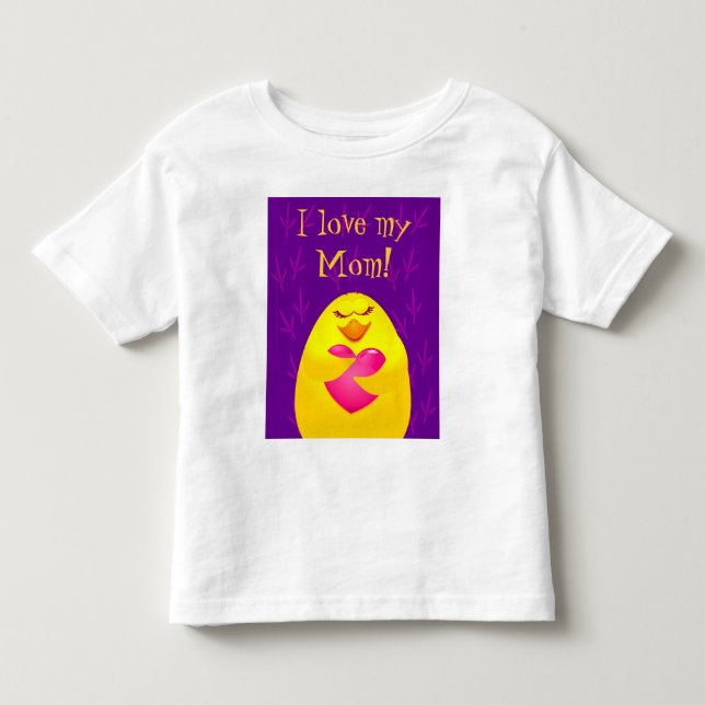 Eu amo a minha mãe! Camiseta (Frente)