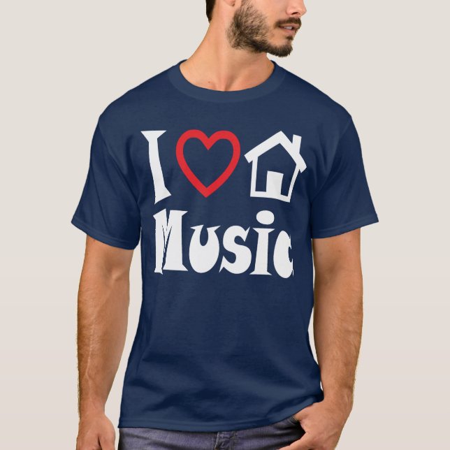 Eu amo a obscuridade da camisa da música T da casa (Frente)