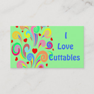 Eu amo a paisagem dos cartões de visitas de