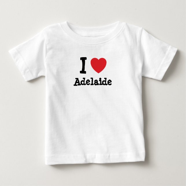 Eu amo Adelaide coração T-Shirt (Frente)