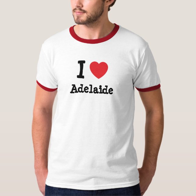 Eu amo Adelaide coração T-Shirt (Frente)