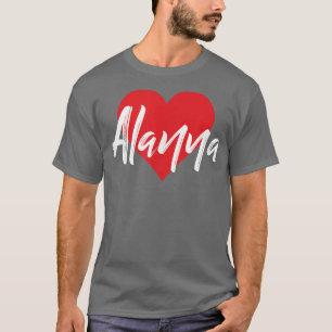 Eu Amo Alanna Primeiro Nome Camisa Que Eu Chamei