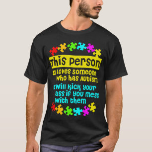 Eu Amo Alguém Com Camiseta Autismo