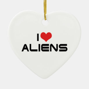 Eu Amo Alienígenas Enfeite