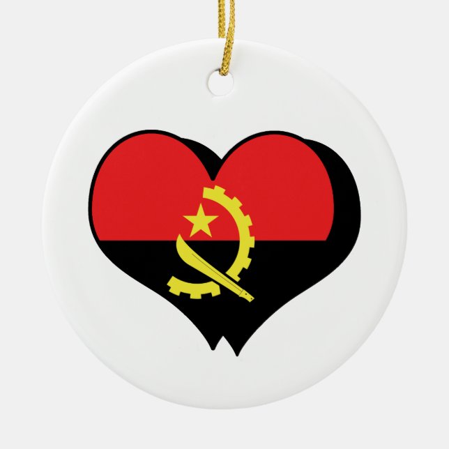 Eu Amo Angola Enfeite (Frente)