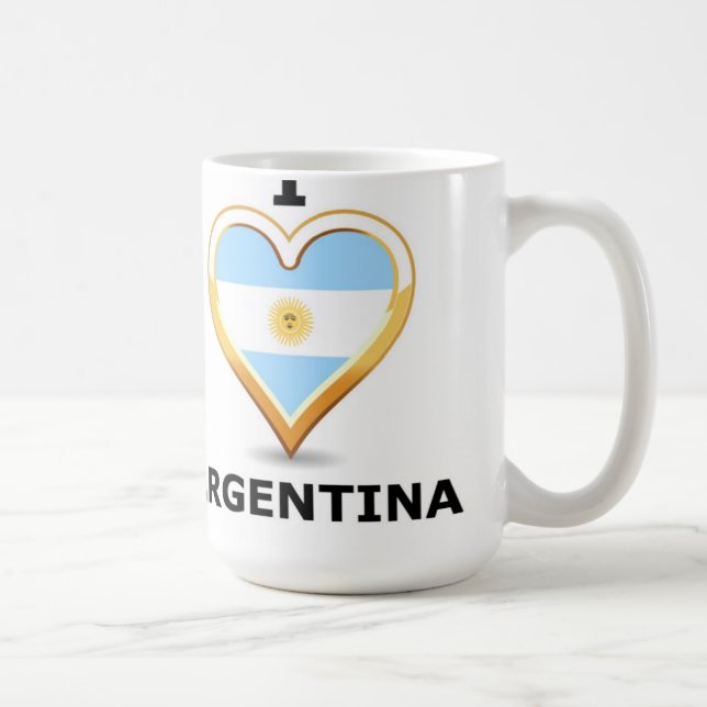 Eu amo Argentina - caneca (Direita)