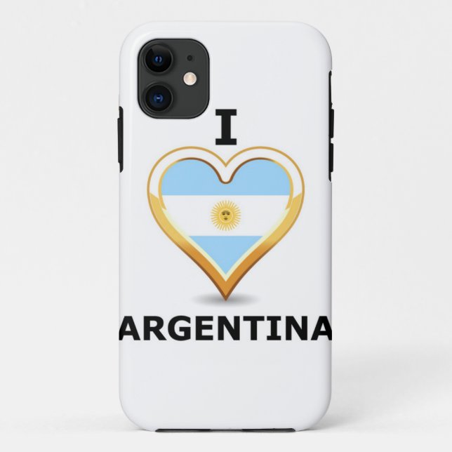 Eu amo Argentina - capas de iphone (Verso)