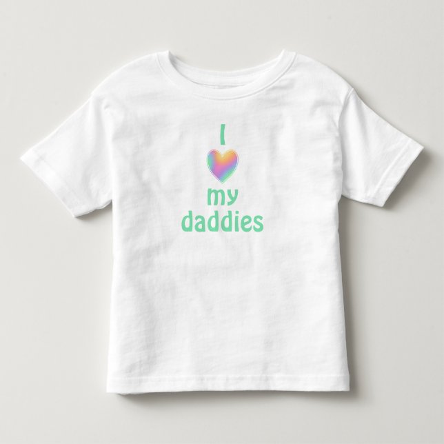 Eu Amo As Minhas Pais, Toddler T-Shirt (Frente)