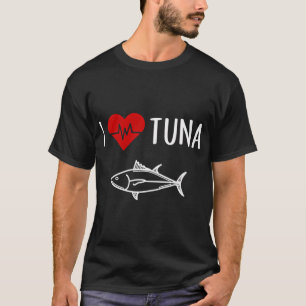 Eu AMO ATUM Camisa de Amante de Atum, Presente de