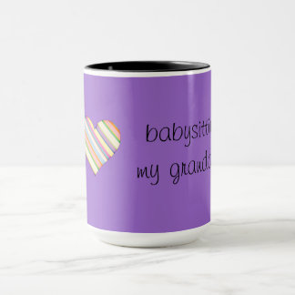 Eu amo babysitting meu granddog - caneca