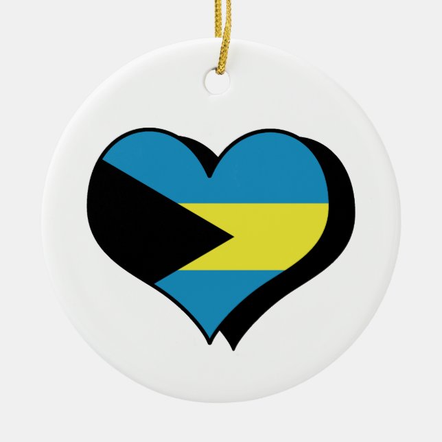 Eu Amo Bahamas Enfeite (Frente)