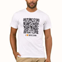 Eu amo Bitcoin - faça seu próprio t-shirt de