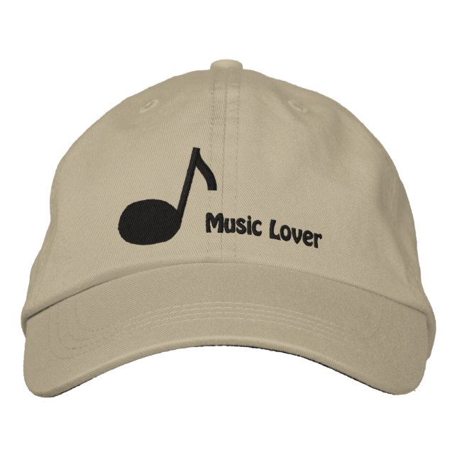 Eu amo Boné Bordado de Música (Frente)