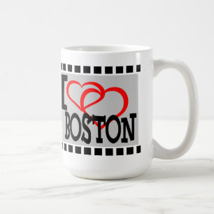 Eu amo Boston - canecas