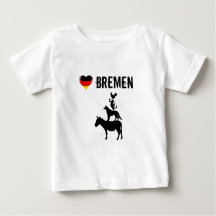Eu amo Bremen com os quatro músicos Baby T-Shirt
