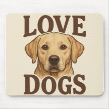Eu Amo Cachorros Mouse Pad