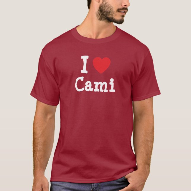 Eu amo Cami Heart T-Shirt (Frente)
