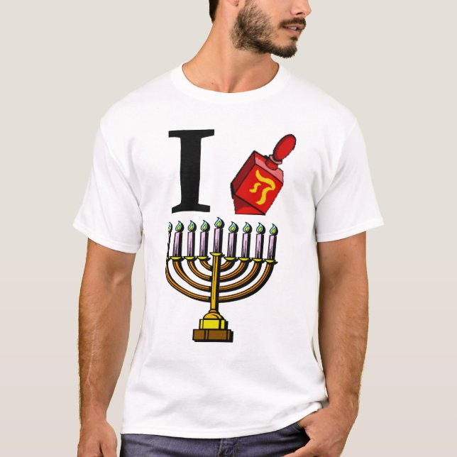 Eu Amo Camisa Chanukah (Frente)