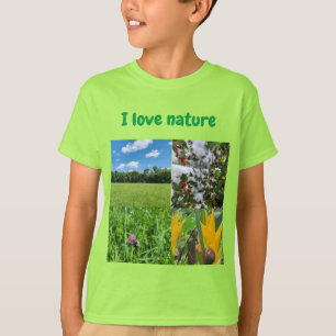 Eu Amo Camisa De Crianças Da Natureza