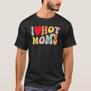 Eu Amo Camisa De Mães Quente Eu Coração Mães Quent