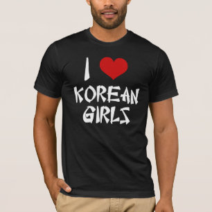 Eu Amo Camisa De Meninas Coreanas