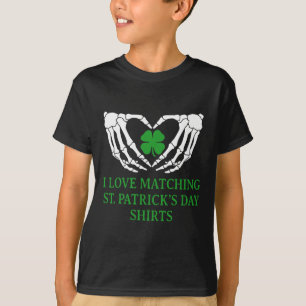 Eu Amo Camisas de Casais do Dia de São Patrício Ca