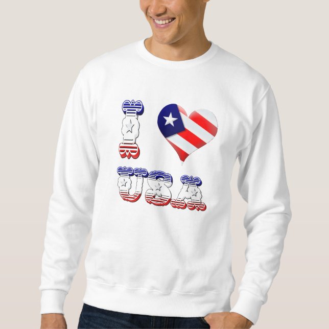 Eu amo camisas dos EUA (Frente)