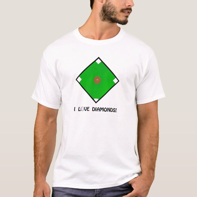 "Eu amo camisas e presentes do basebol dos (Frente)