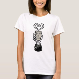 Eu amo camiseta de café