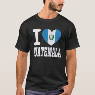 Eu Amo Camiseta do Coração da Guatemala Presente O