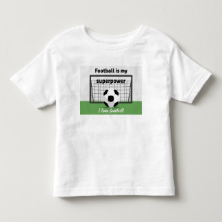 Eu amo camiseta gráfica de futebol