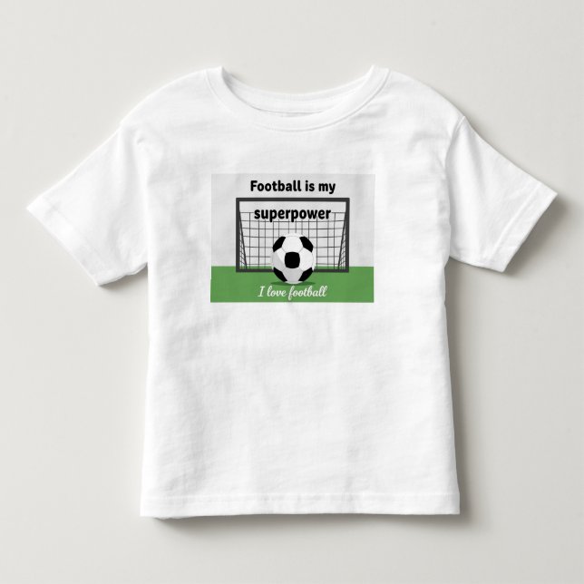 Eu amo camiseta gráfica de futebol (Frente)