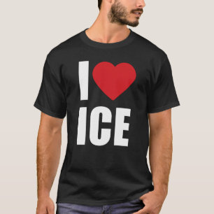Eu Amo Camiseta ICE Patriótica Apoio Conservador