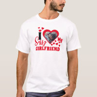 Eu amo Camiseta Minha Namorada Atrevida