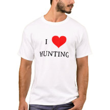 Eu (Amo) ❤ Camiseta Unisex Caça