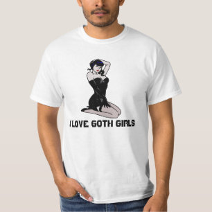 Eu amo Camisetas de Garotas Goth