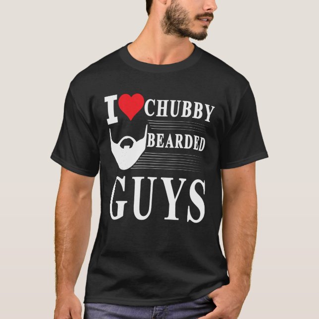 Eu Amo Camisetas engraçadas De Caras De Chubby (Frente)