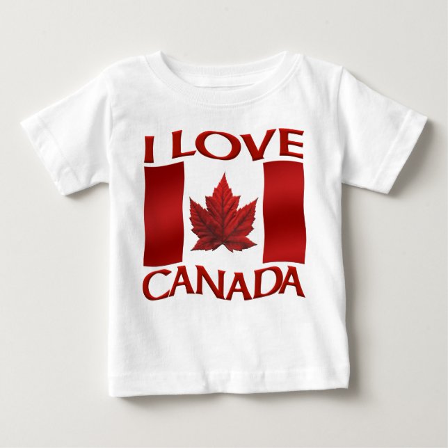 Eu Amo Canadá Bebê Vestido Canadá Vestidos (Frente)