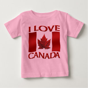 Eu Amo Canadá Camisas De Bebê Canadá