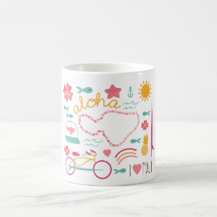 "Eu amo" caneca "de Maui Aloha "