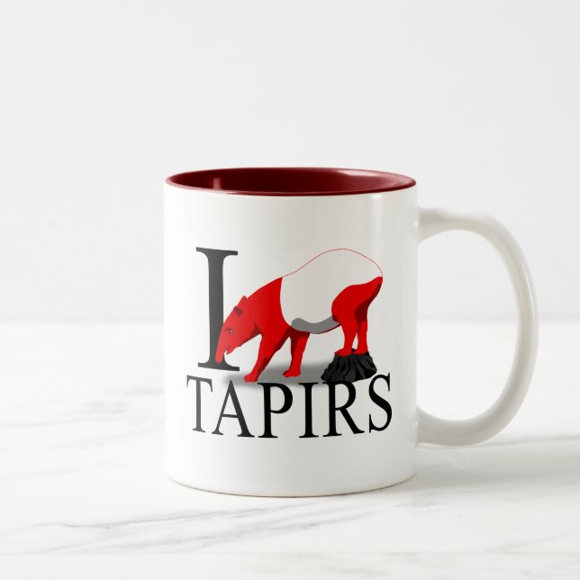 Eu amo canecas dos Tapirs (Direita)