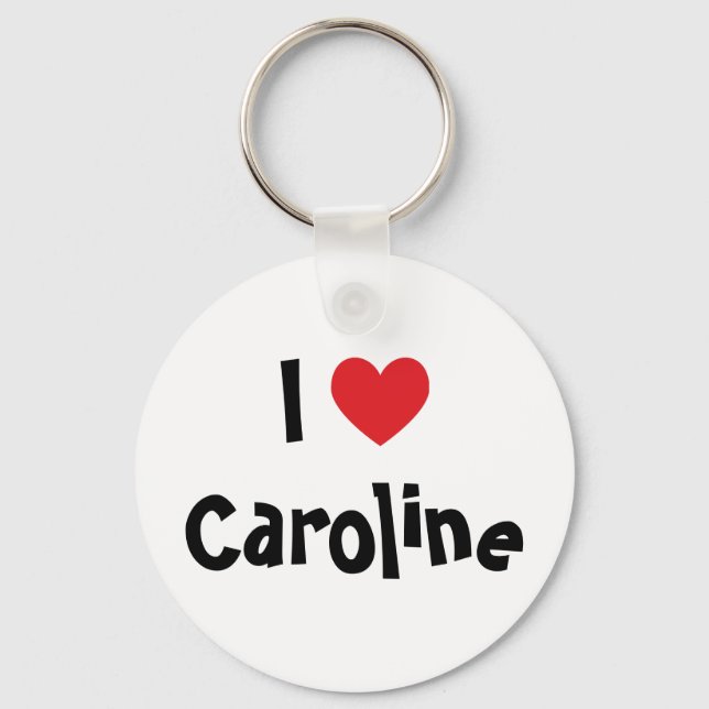 Eu Amo Caroline Chaveiro (Frente)