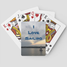 Eu Amo Cartas de Baralho de Navegação