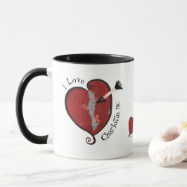 Eu amo Charlotte, caneca do NC