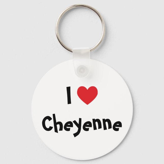 Eu Amo Cheyenne Chaveiro (Frente)
