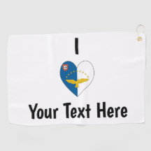Eu Amo (Coração da Bandeira Açoriana) Personalizad