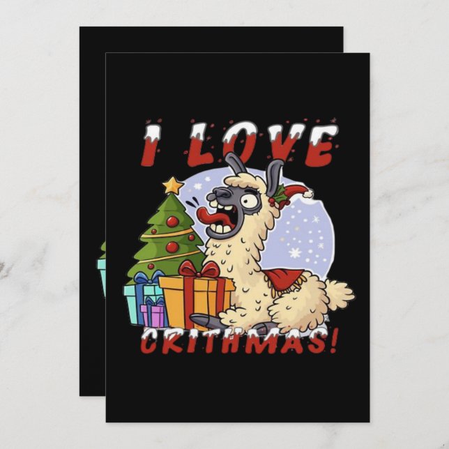 EU AMO CRITHMAS Llama (Frente/Verso)