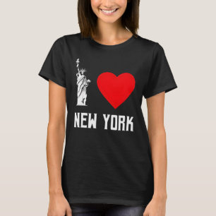 Eu Amo Design de Camiseta com Coração de Nova York