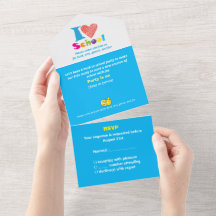 Eu Amo Escola Volta às Aulas Cartoon Graduação