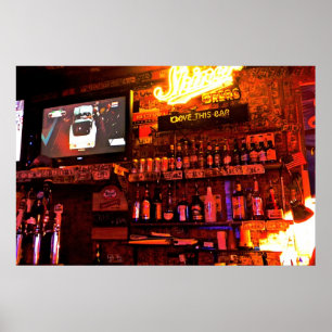 Eu amo este poster do bar grande